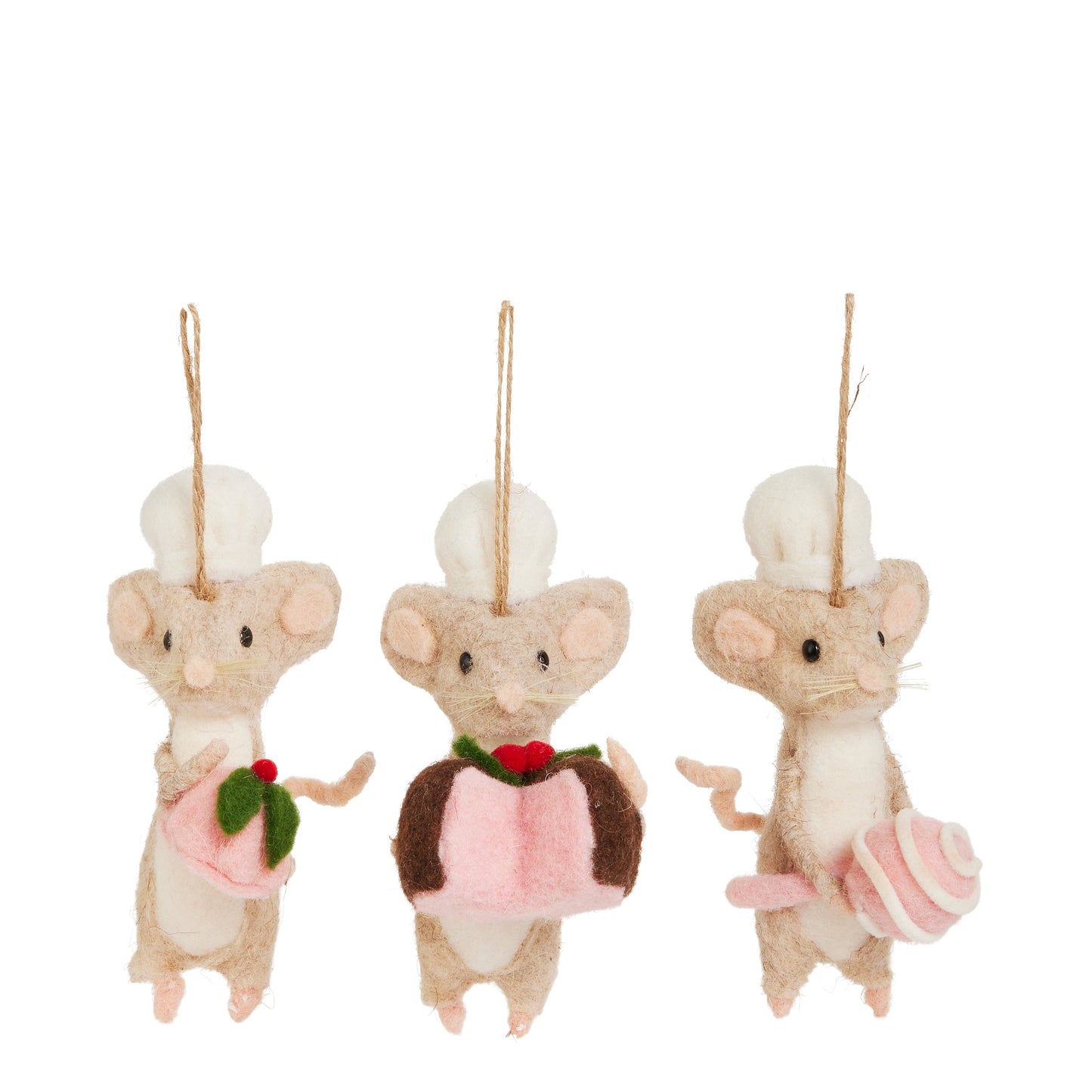 6" Baker Mouse with Treats Ornament