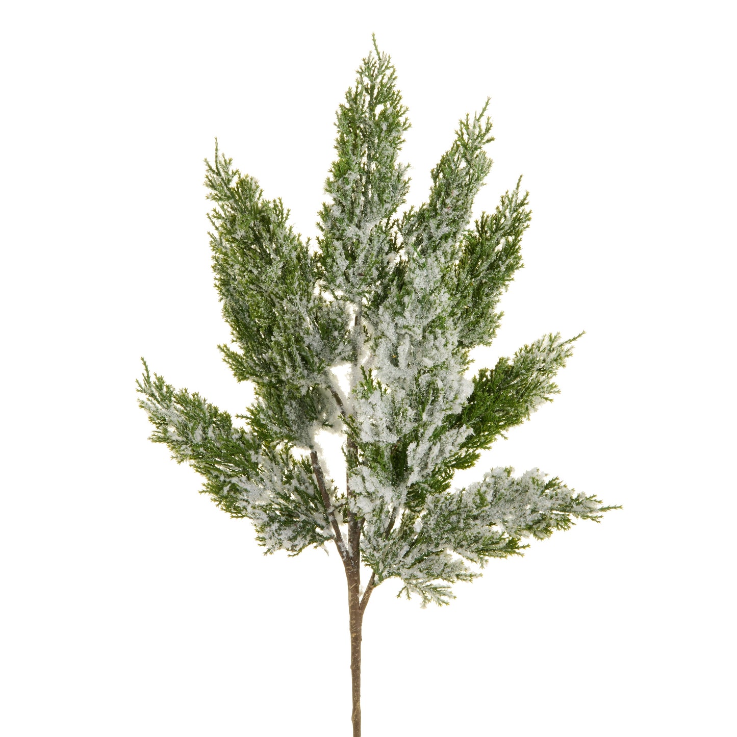 25"Flocked Cedar spray