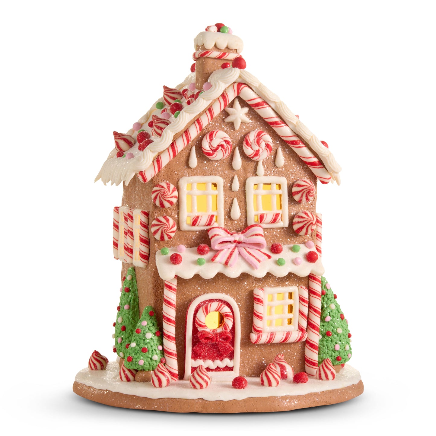 12.5" Pink Peppermint House