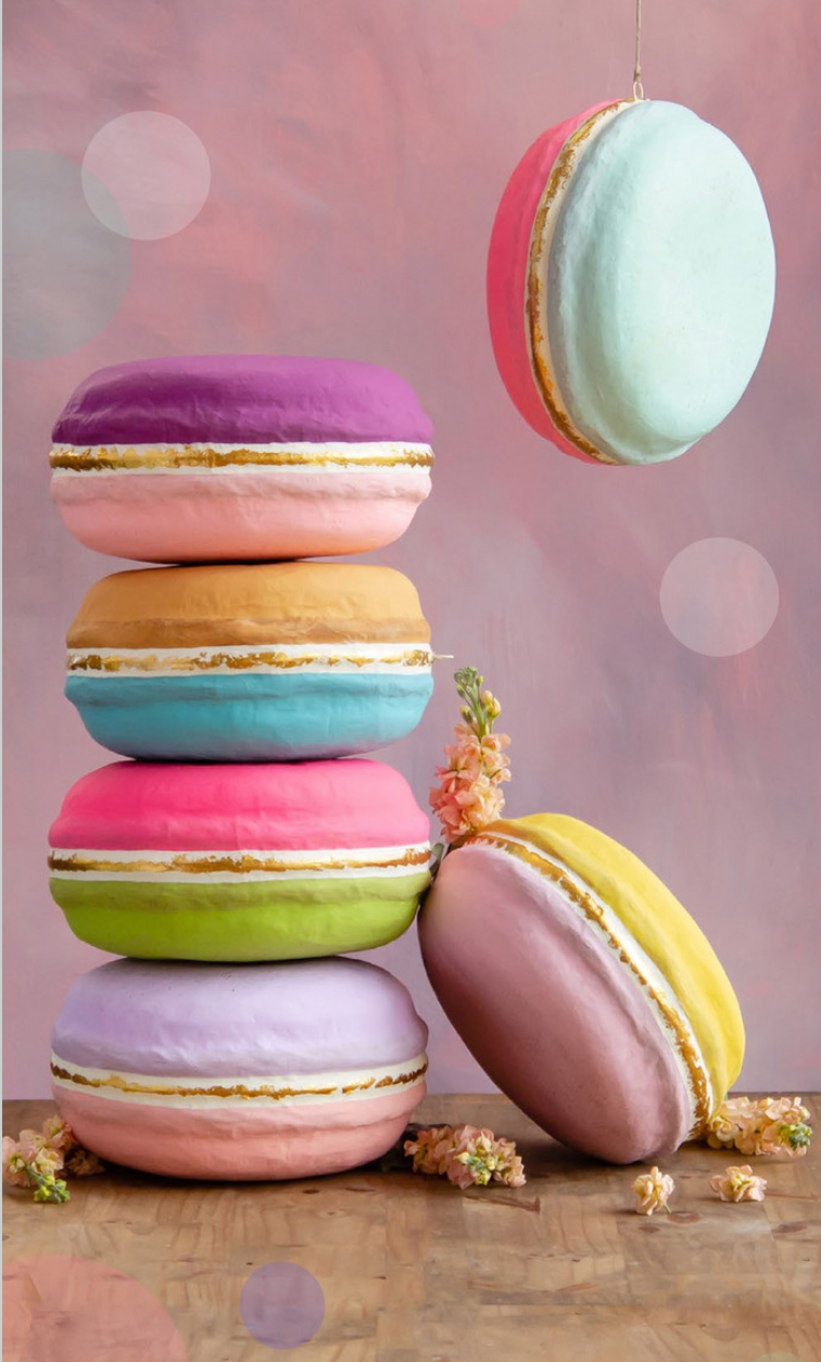 Macaron Display, 6 Asst, Papermache, 12"