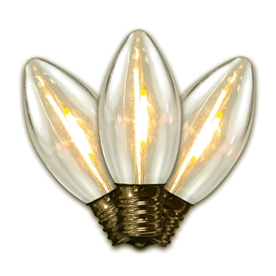 LED C9 Smooth Transparent Filament Bulb TWW