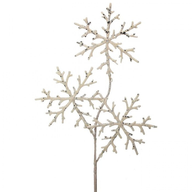 29" Glitter Snowflake Spray X3