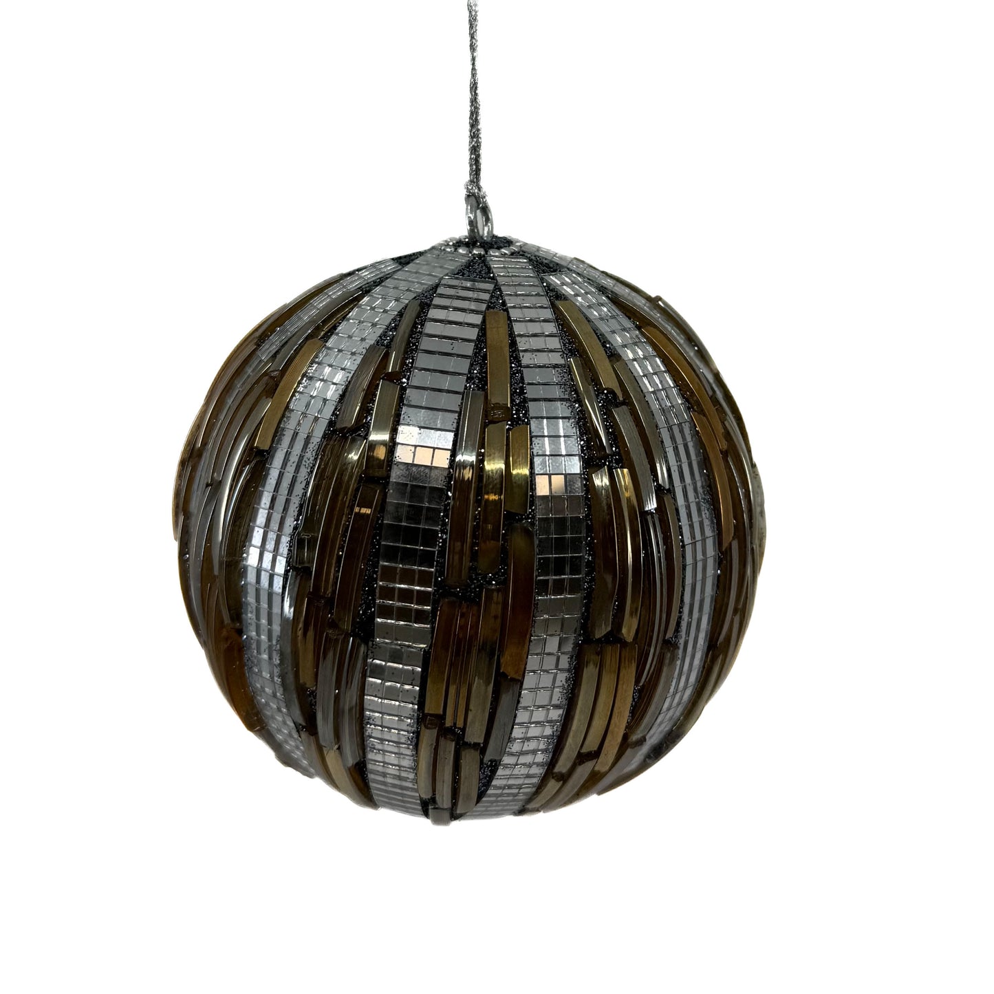 4" Glass Chip Ball Ornament