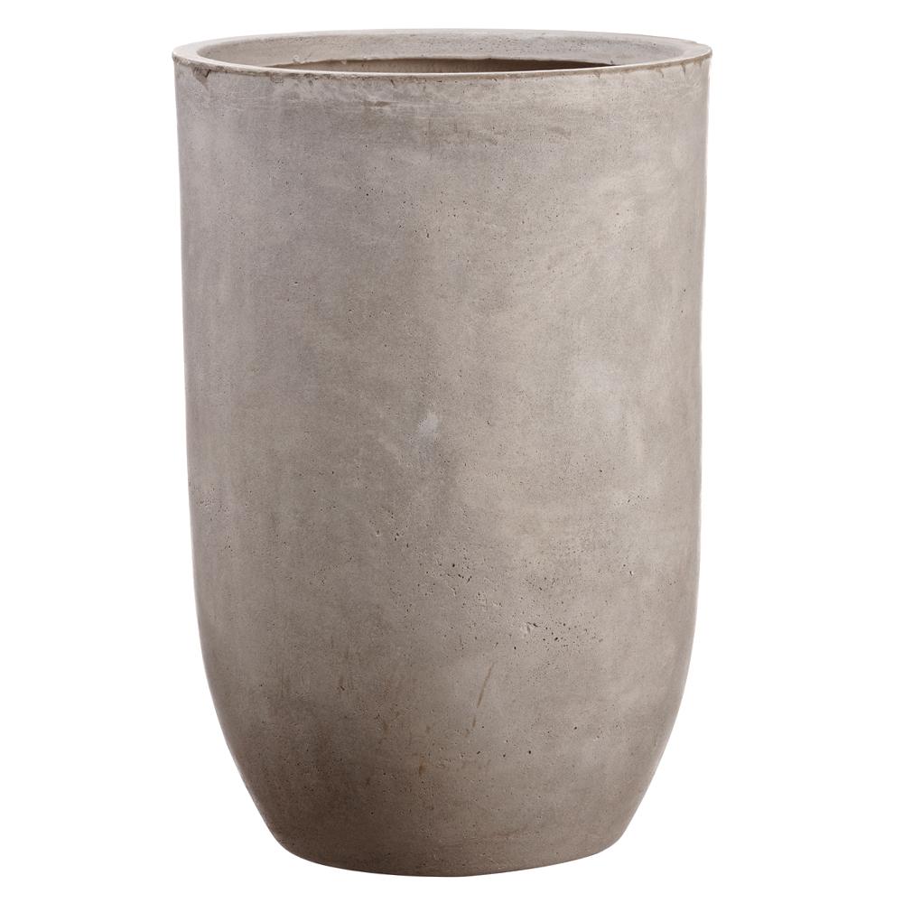 Aged Fiber Cement Planter - Beige