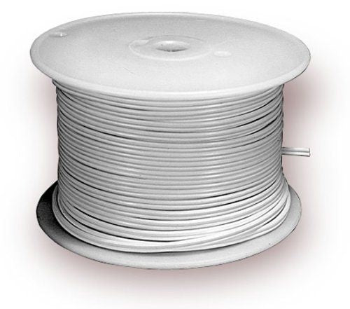 White Cord 250' Spool, sold by Foot (no sockets/plugs) (SINGLE)