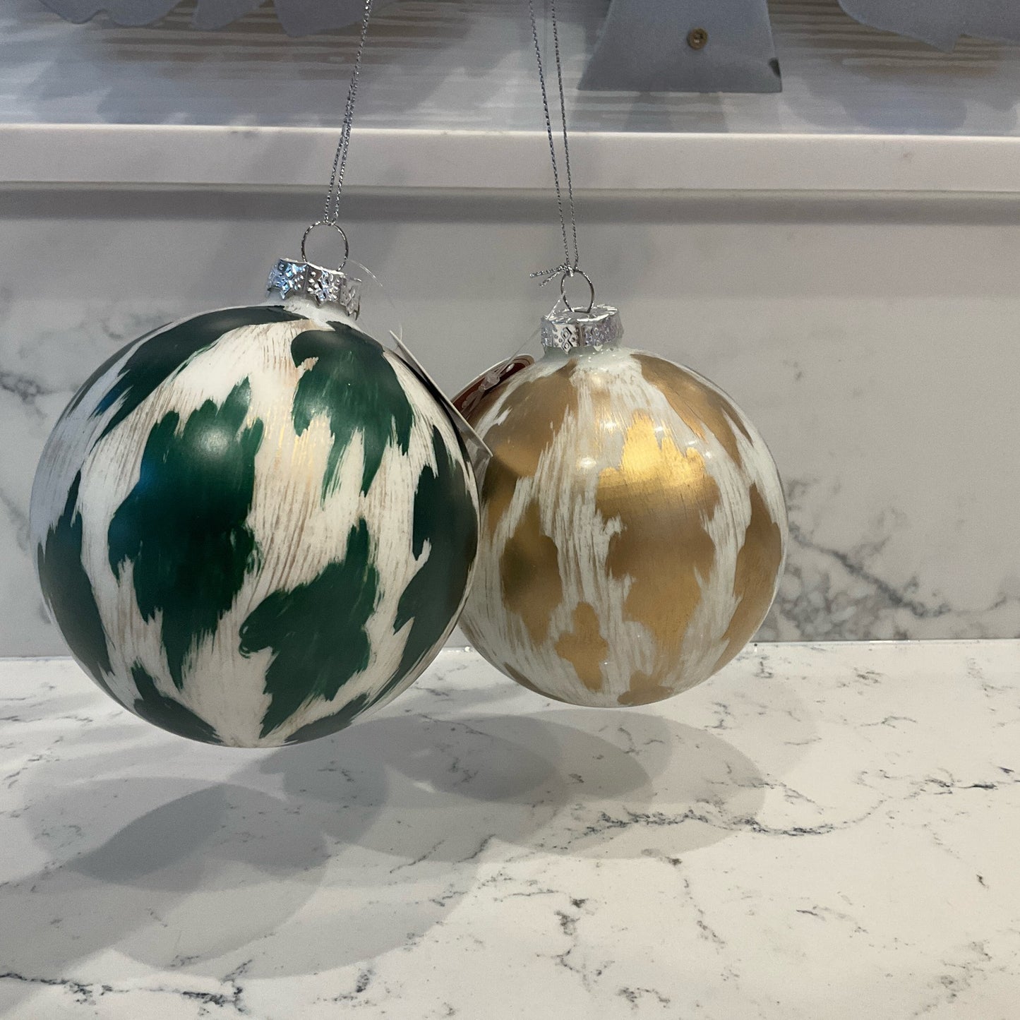 10",13.5"H Multi Ball Ornament Assorted (Single)