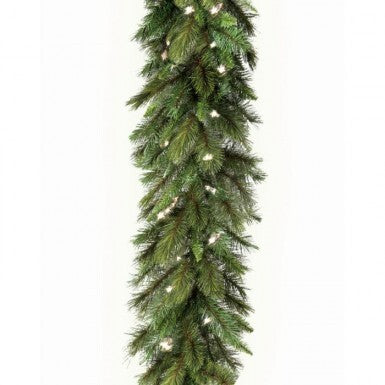 9' X 18" Garland LED Deluxe Belgium, 100 Lt