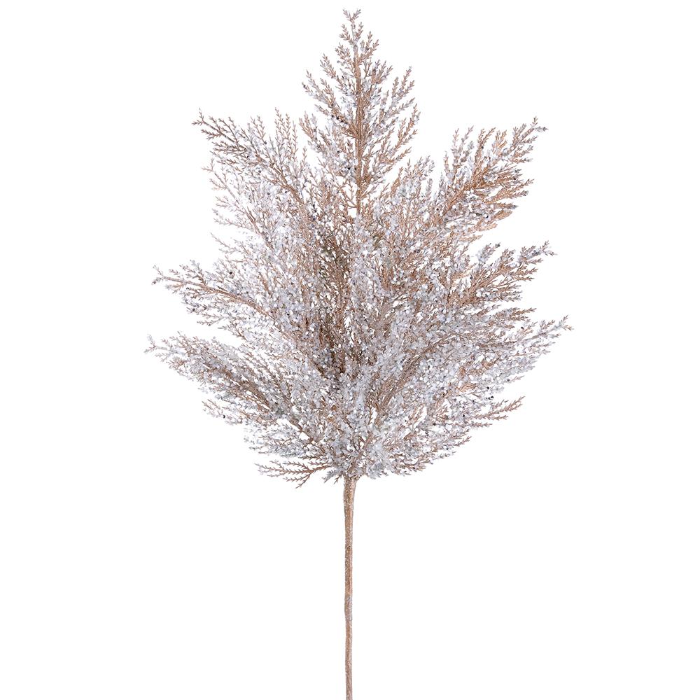 27" Glittered Pine Spray Champagne
