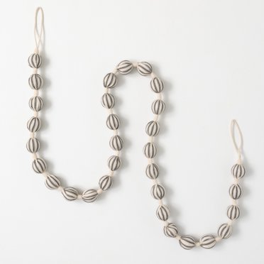 6' Garland Stripe Ball Gray