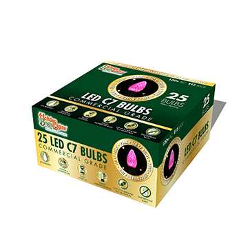 LED C7 SMD Bulb Box 25 - Pink