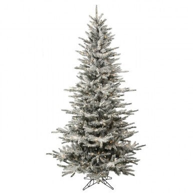 7.5' X 52"D Slim Flock Vail Tree