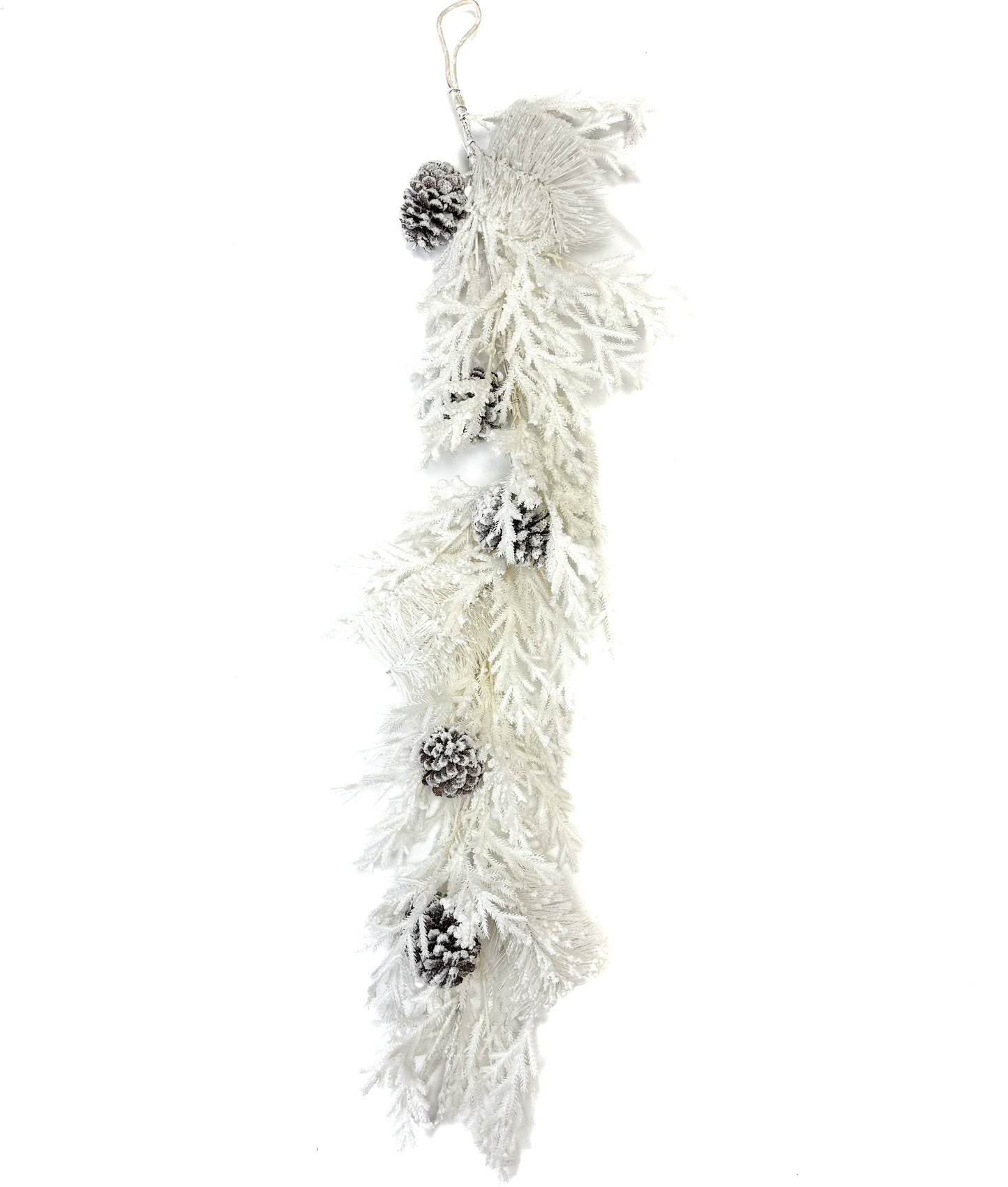 48" Winter Cyprus/Berry/Cone Garland