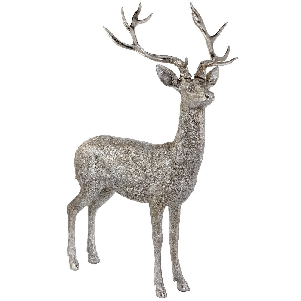 52" Resin Highlands Standing Deer