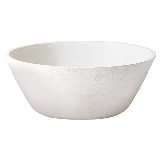 F2F-15"Dia WhiteWoodBowl