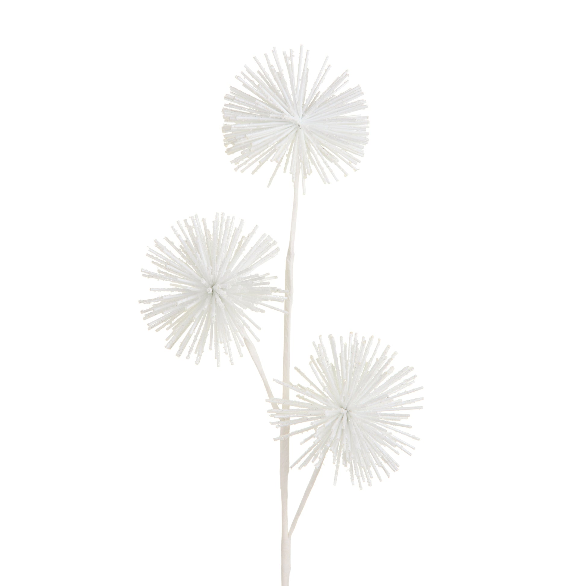 28" White Tinsel Spray