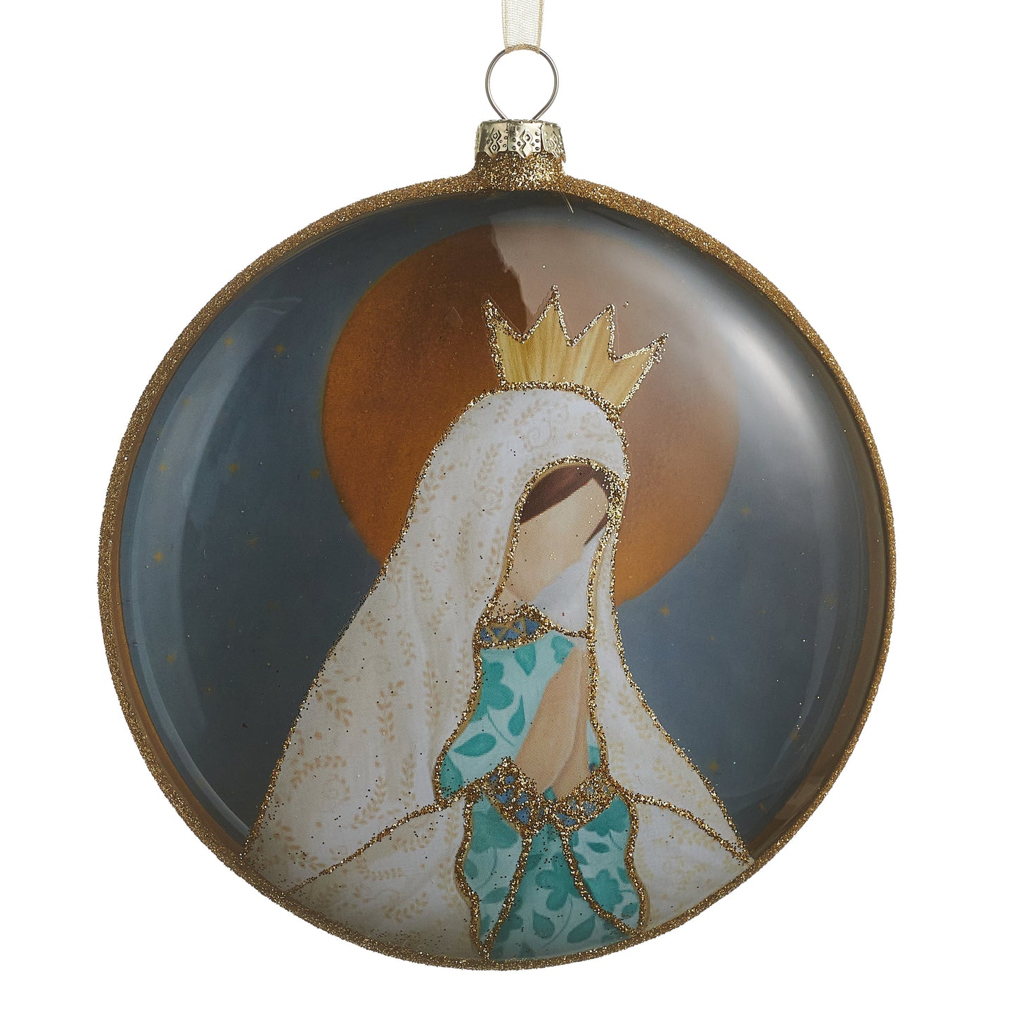 4.75" Holy Mother Disc Ornament