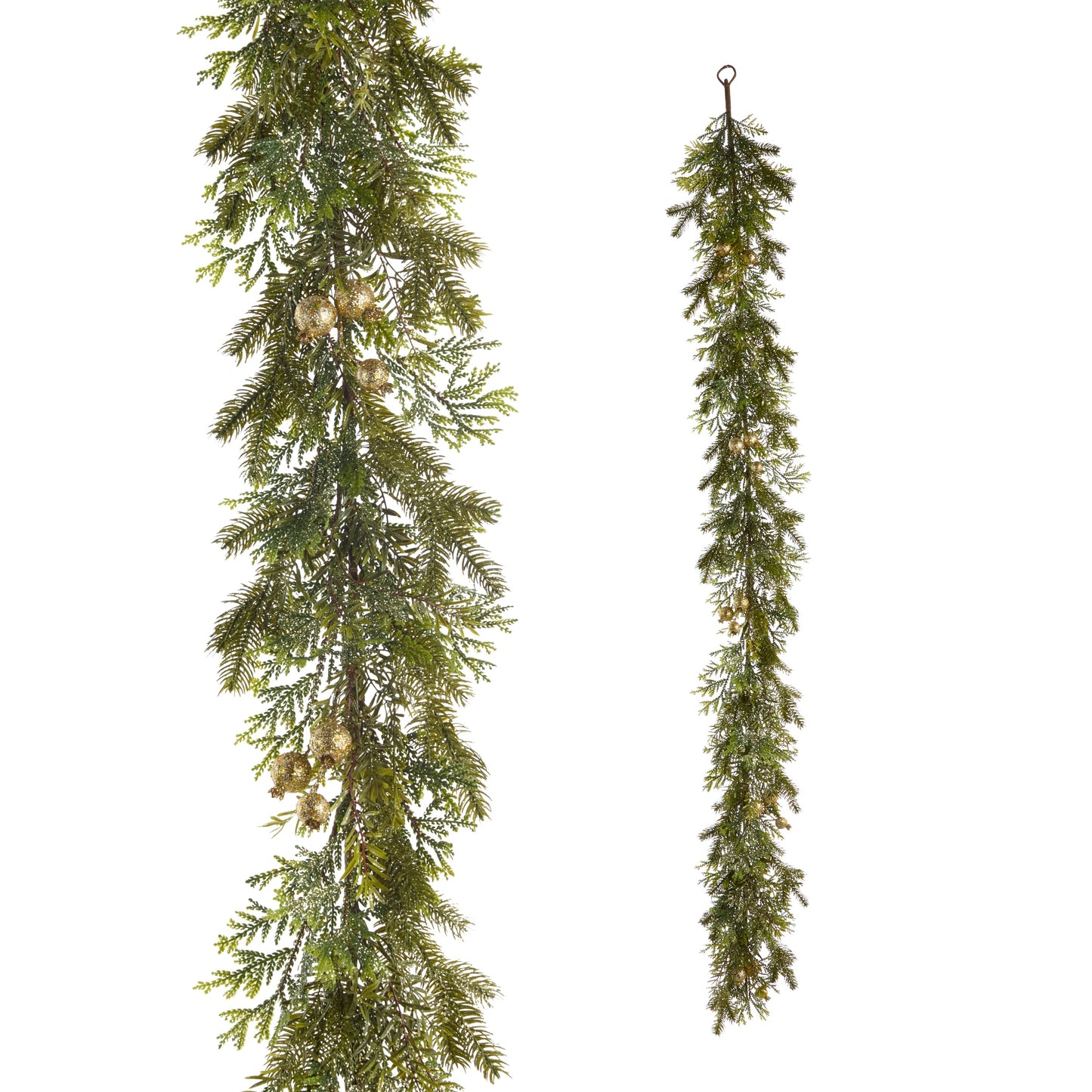 6' Gold Gilded Greenery Garland
