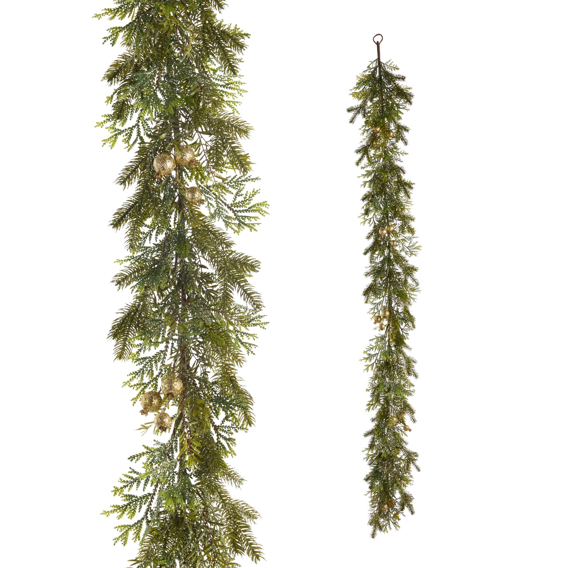 6' Gold Gilded Greenery Garland