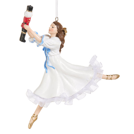 6" Clara with Nutcracker Ornament