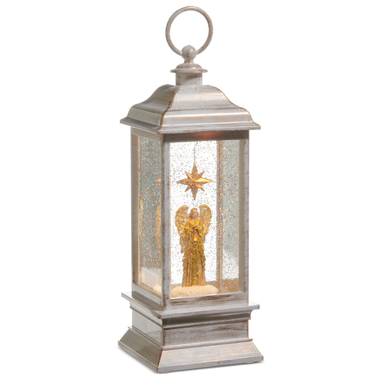 11.5" Golden Angel Animated Lighted Water Lantern