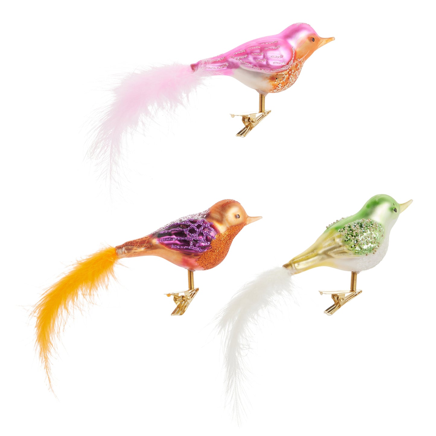 6.5" Bright Bird Clip-On Ornamen