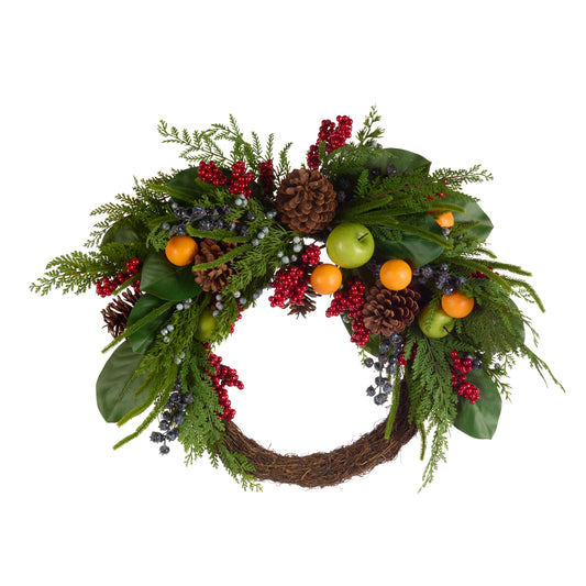 29" Asymmetrical Mixed Fruit Wreath