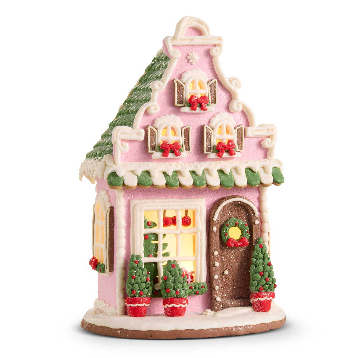 12" Lighted Gingerbread Victorian House