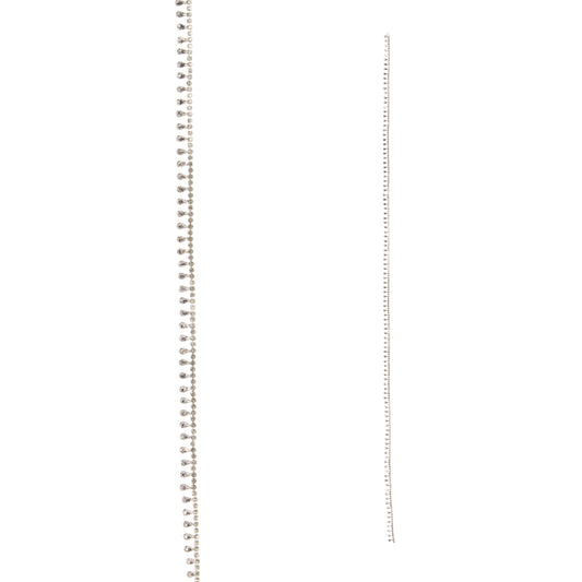 5' Silver Rhinestone and Jewel Garland