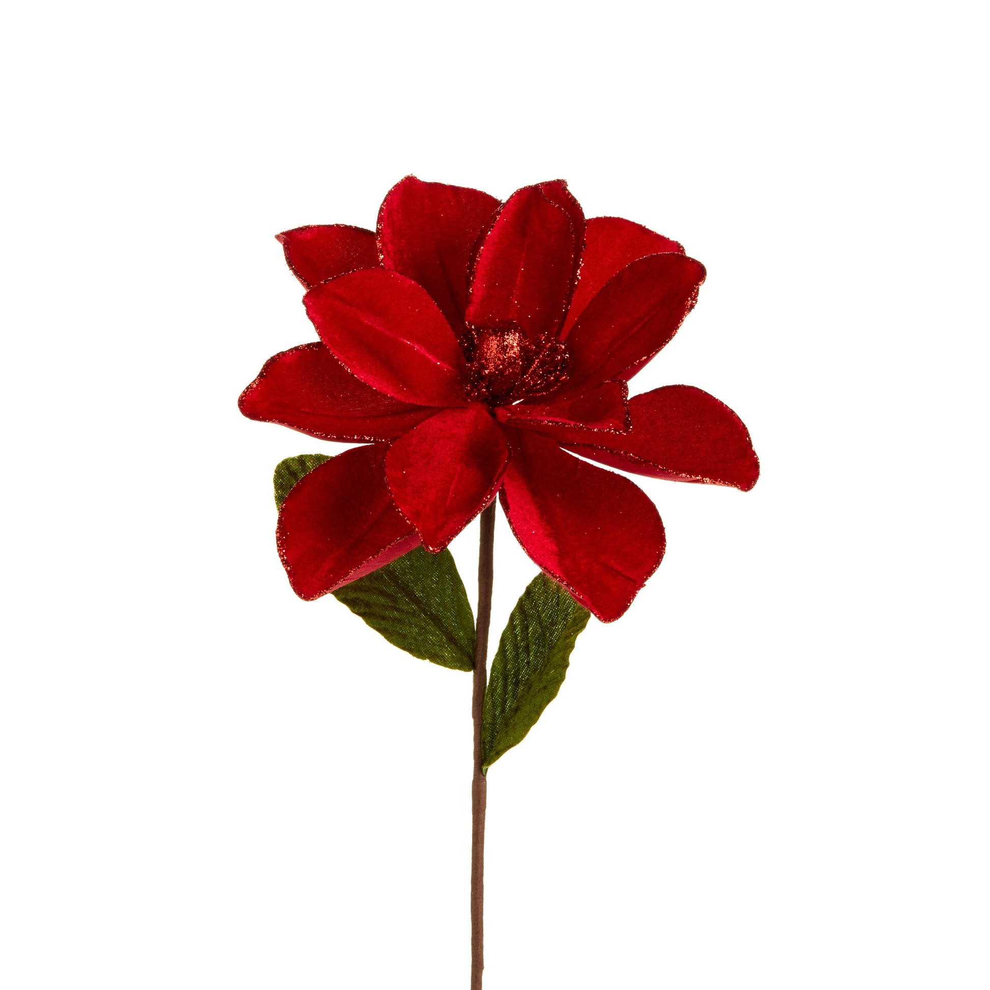 22" Red Velvet Magnolia Stem