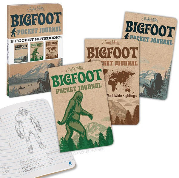 Notebooks - Bigfoot - Set of 3