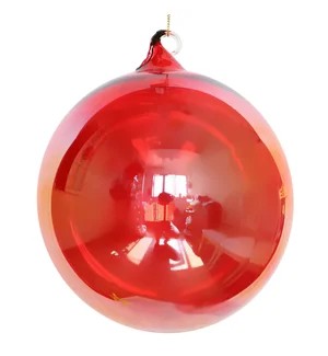 150Mm Bottle Glass Ball Red