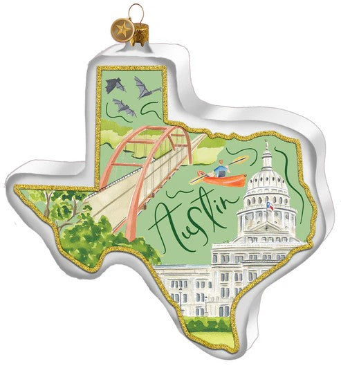 Austin Catherine Cartie City Capsule 2025 Texan Christmas Ornament
