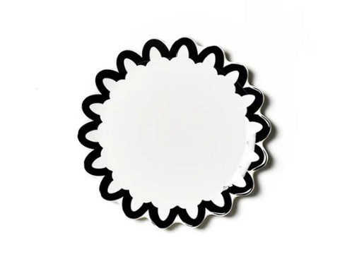 Arabesque Scallop 13 Plate Black