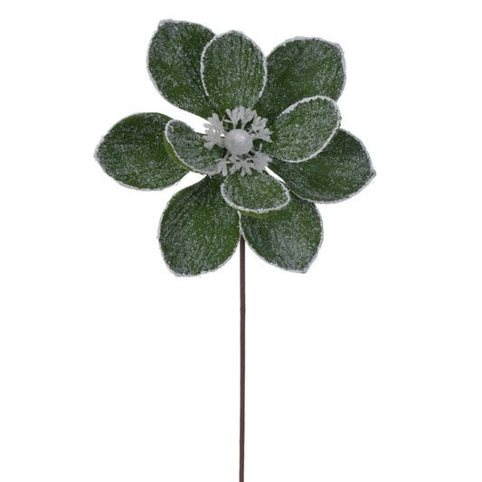 23" Green Magnolia Stem