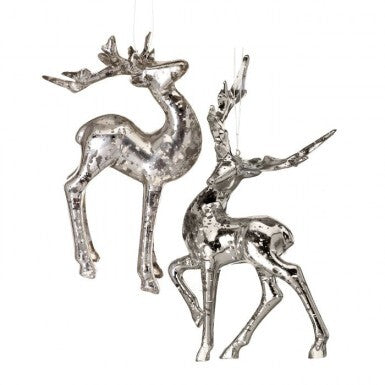 5.5" Acrylic Mercury Deer Ornament (ASST/ 2)
