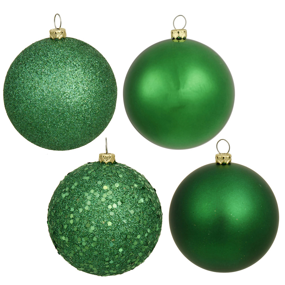 6" Green 4 Finish Ball Asst Drilled
