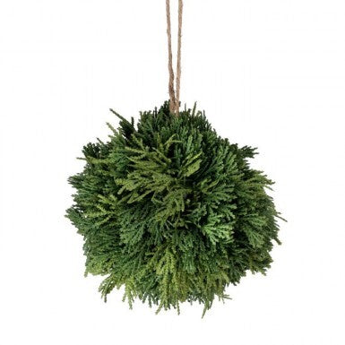 6" Ornament Real Touch Cedar Ball