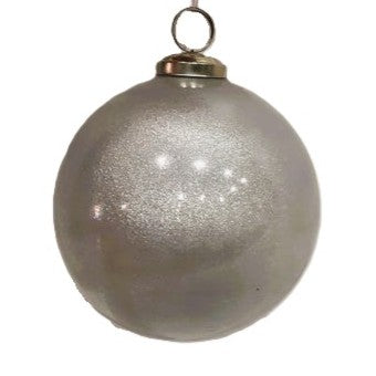 5" Silver Ball Ornament