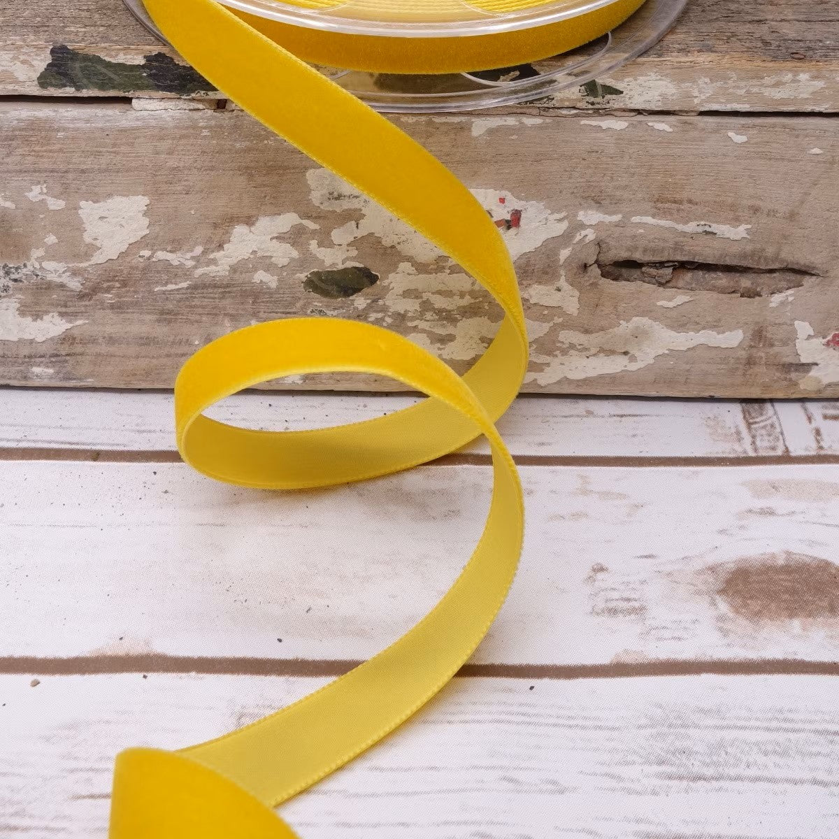 0.375” X 10yds Swiss Velvet Ribbon – Gold