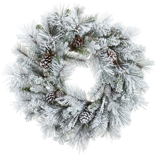 30Snowed Cone/Mix Pine Wreath