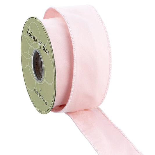 2.5" X 10yds Velvet Ribbon - Blush