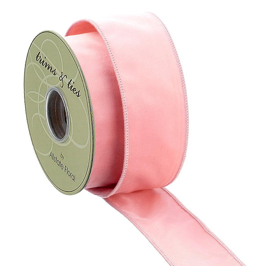 2.5" X 10yds Velvet Ribbon - Pink