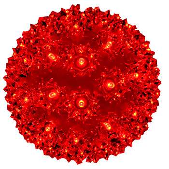 6" Sphere - Gr Cord/Red--PLUG IN