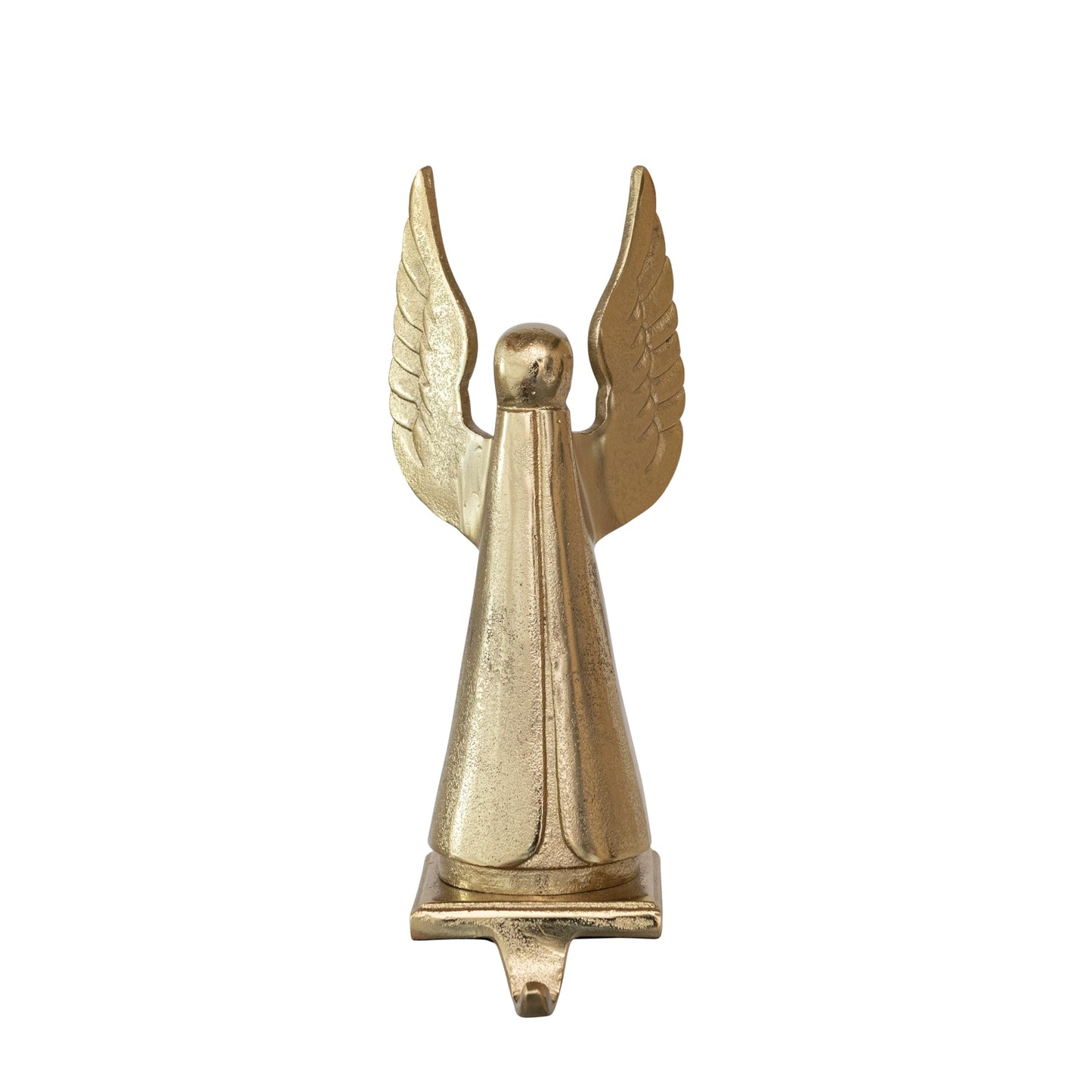 12-1/4" Angel Stocking Holder, Gold Finish