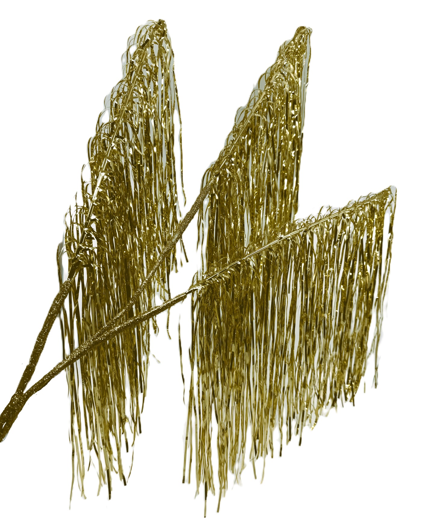 40" Tinsel Hanging Spray X3 Gold