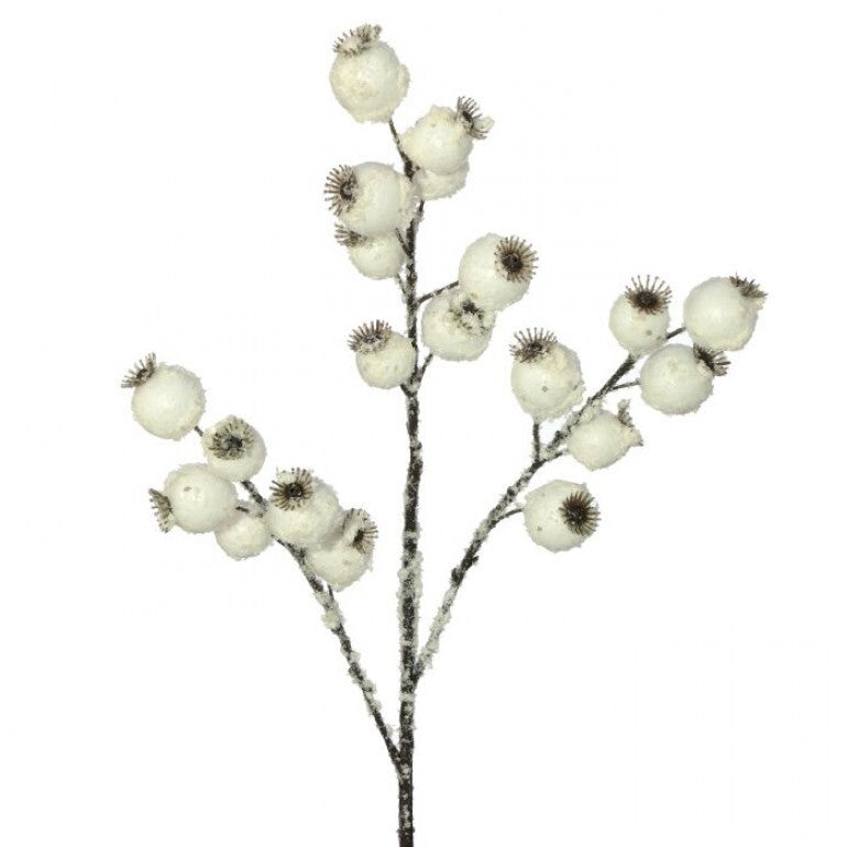 23" Wp Snow Crabapple Spray White