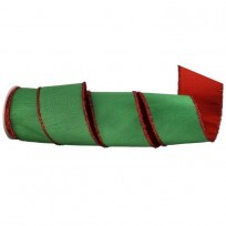 4" X 10Y Metallic Edge Dbl Fused Dupion Ribbon