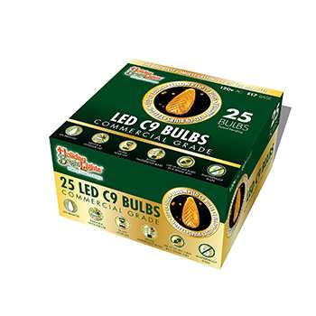 LED C9 SMD Bulb Box - Yellow