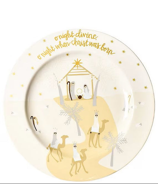 O Holy Night 14 Round Platter