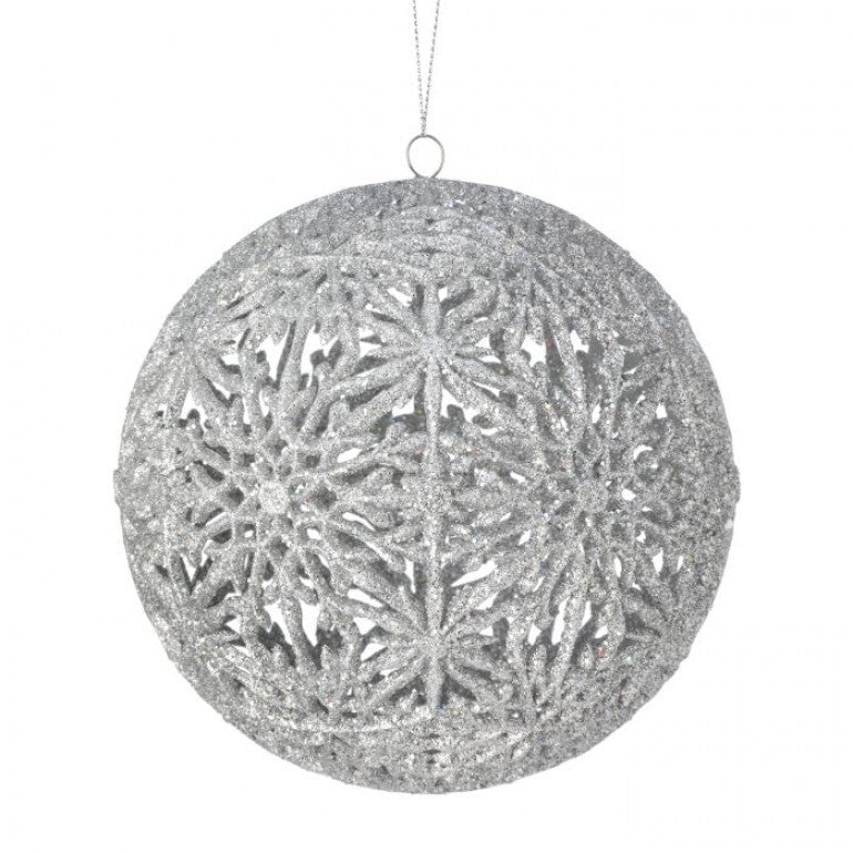150Mm Snowflake Hollow Ball Ornament